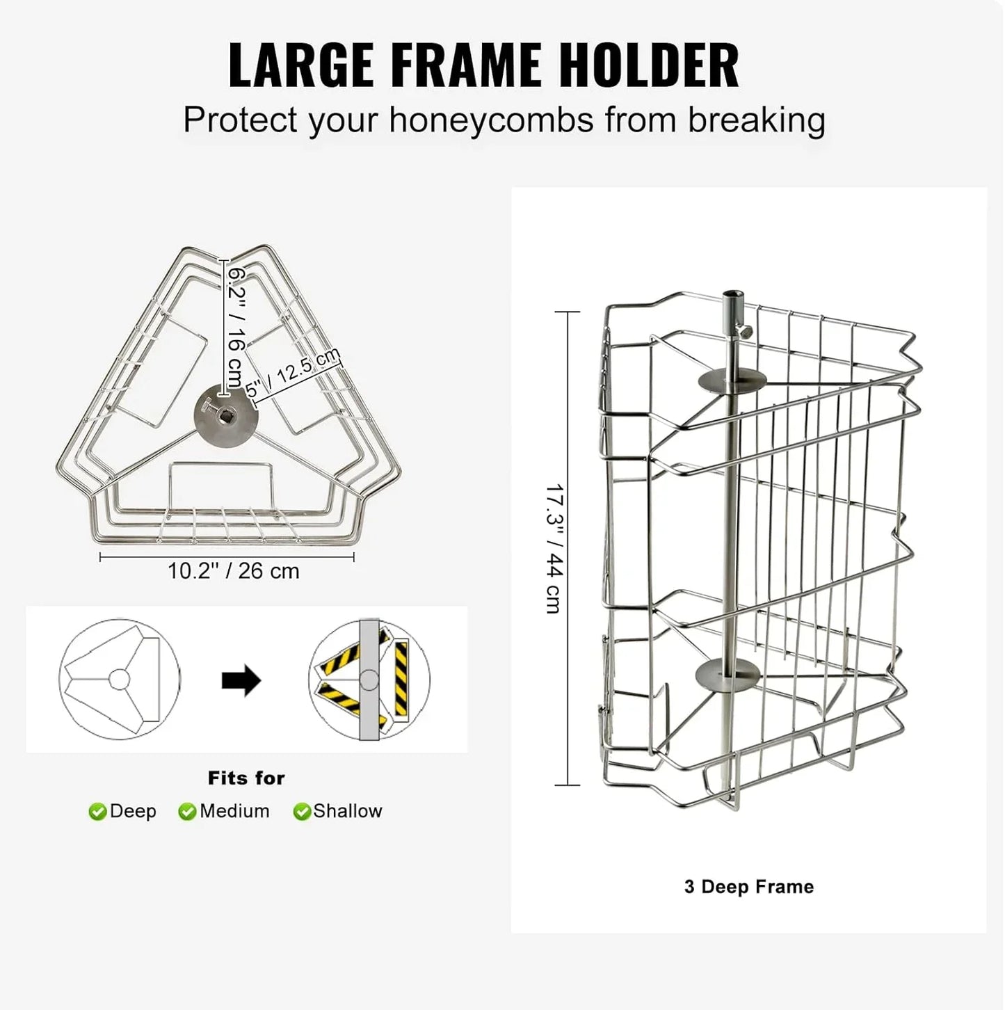 Manual 3-Frame Honey Extractor