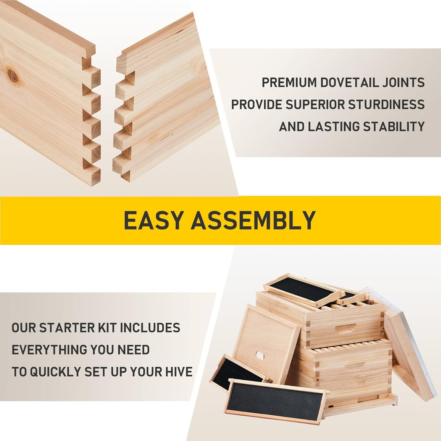 10-Frame Deep and Medium beehive box