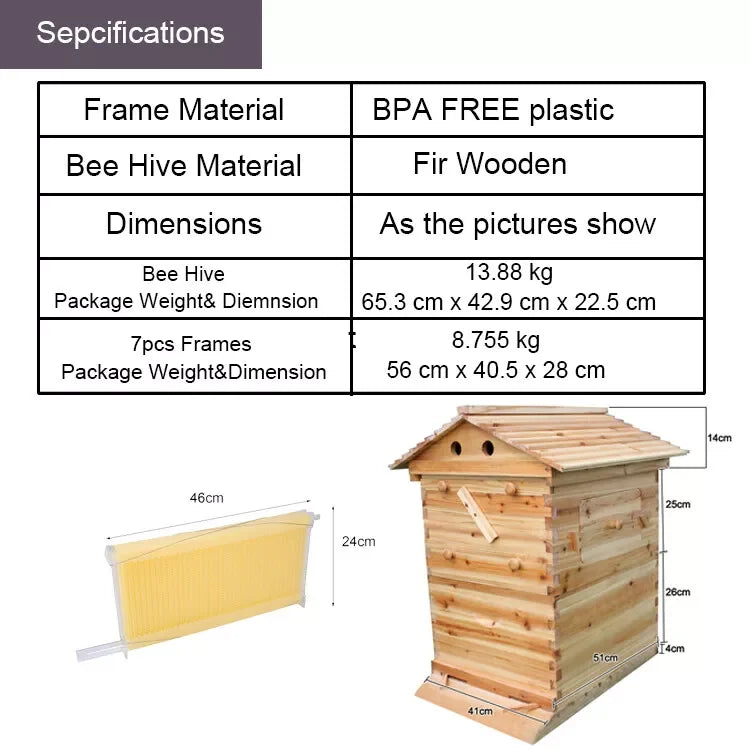 Flowing Hive With 7 Pcs Frames