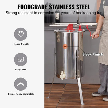 Manual 3-Frame Honey Extractor
