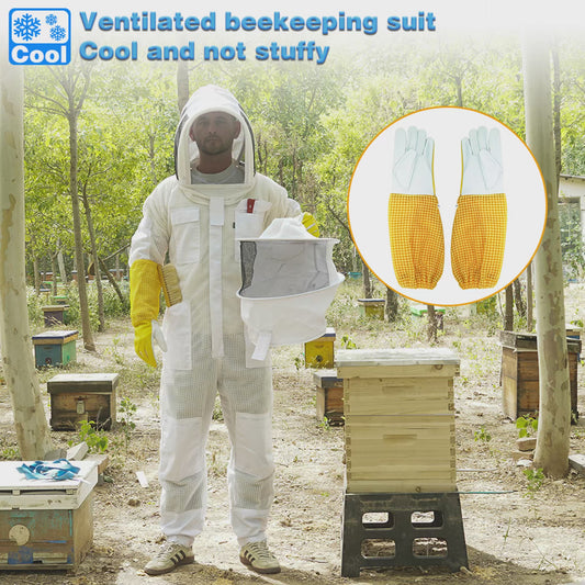 Three layer ultra breeze bee suits（with two hats and gloves）